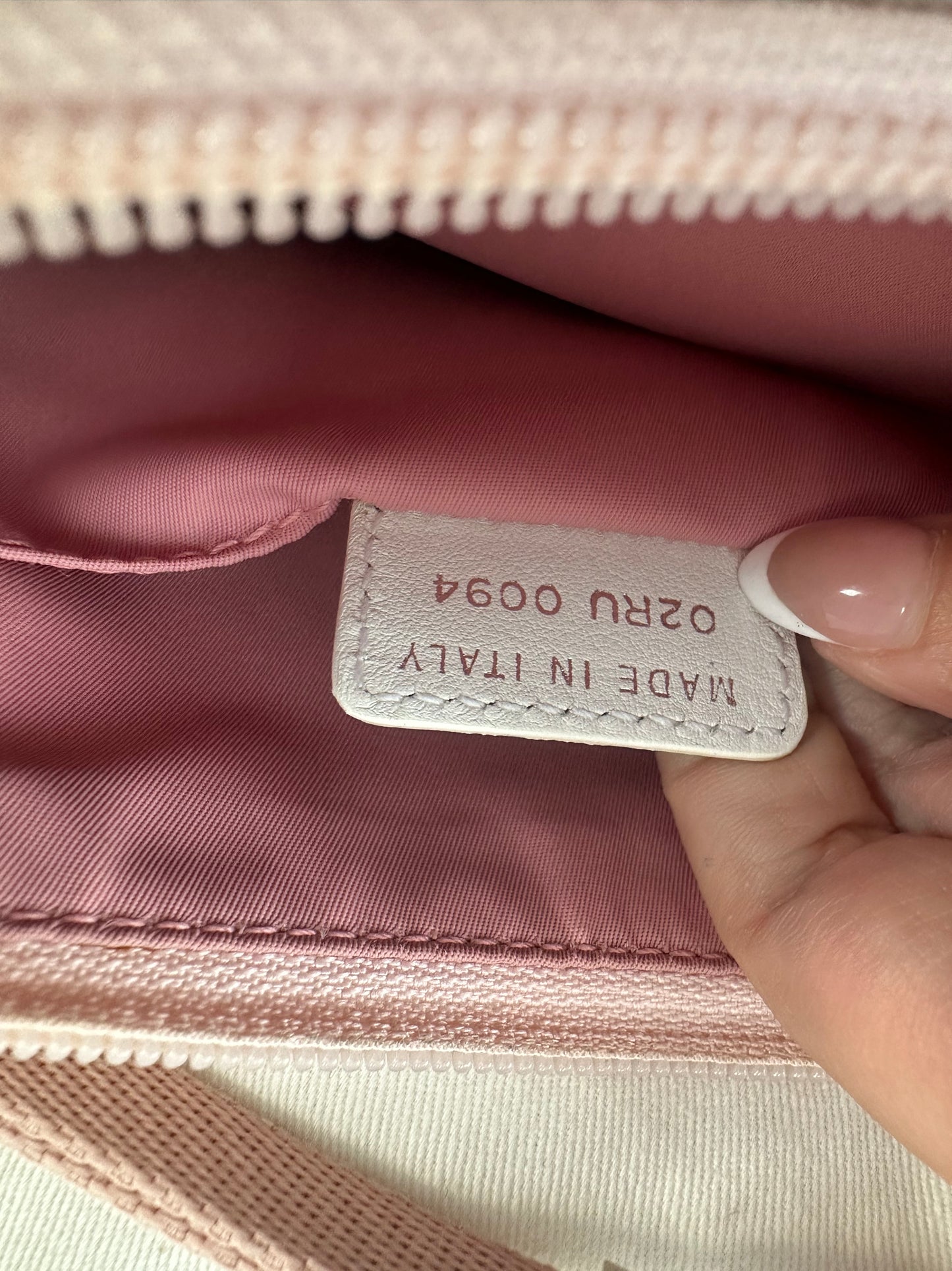 Dior Trotter Baby Pink Canvas bag