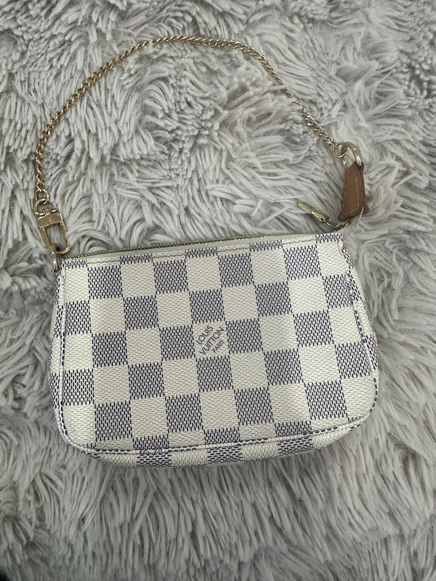 Mini Pochette Accessoires Damier Azur