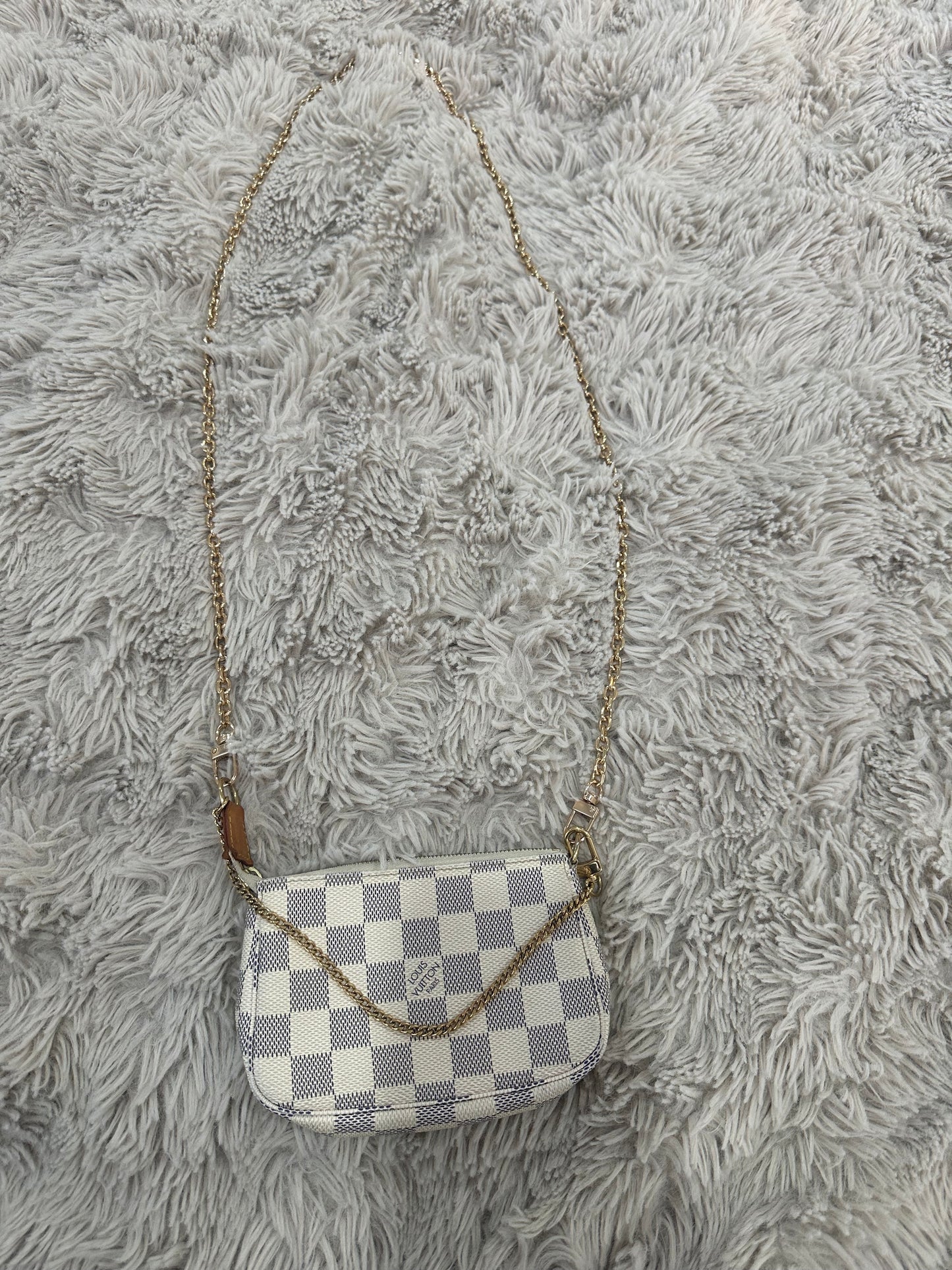 Mini Pochette Accessoires Damier Azur