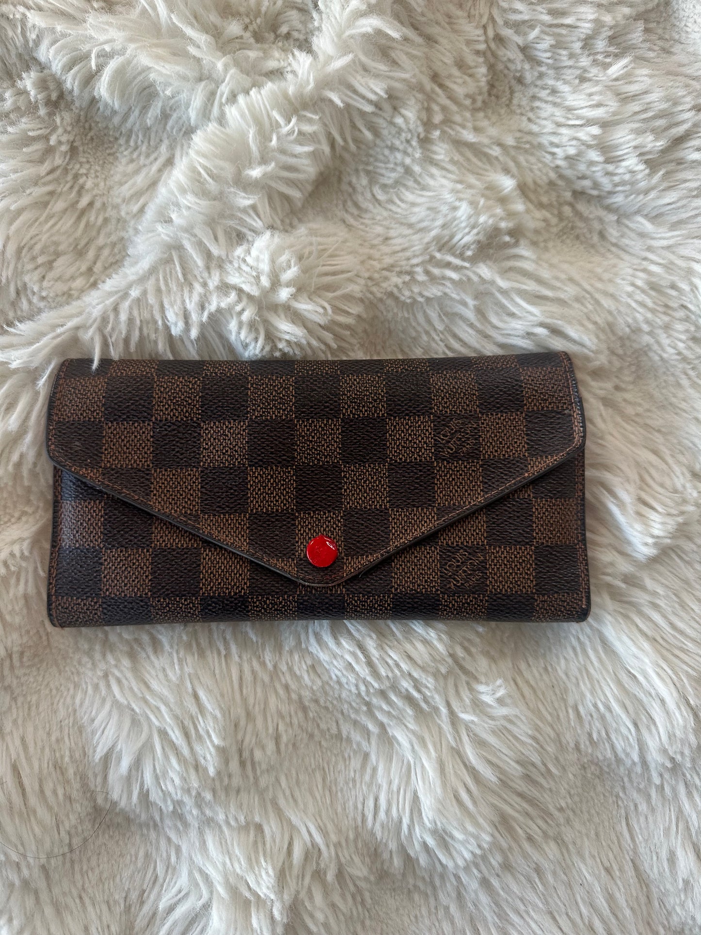 Louis Vuitton Damier Ebene wrap wallet with coin purse