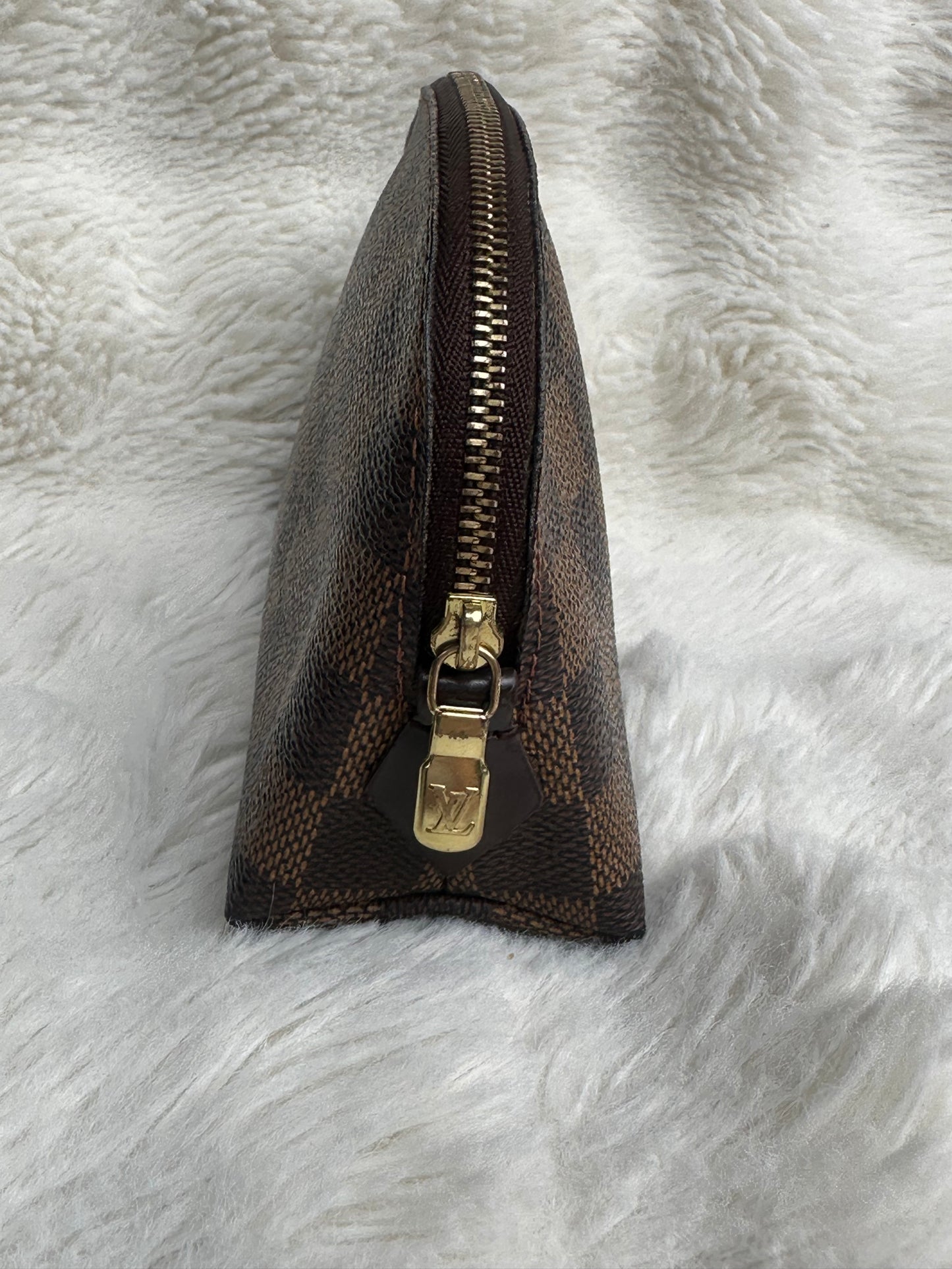 Louis Vuitton monogram PM cosmetic case Damier Ebony