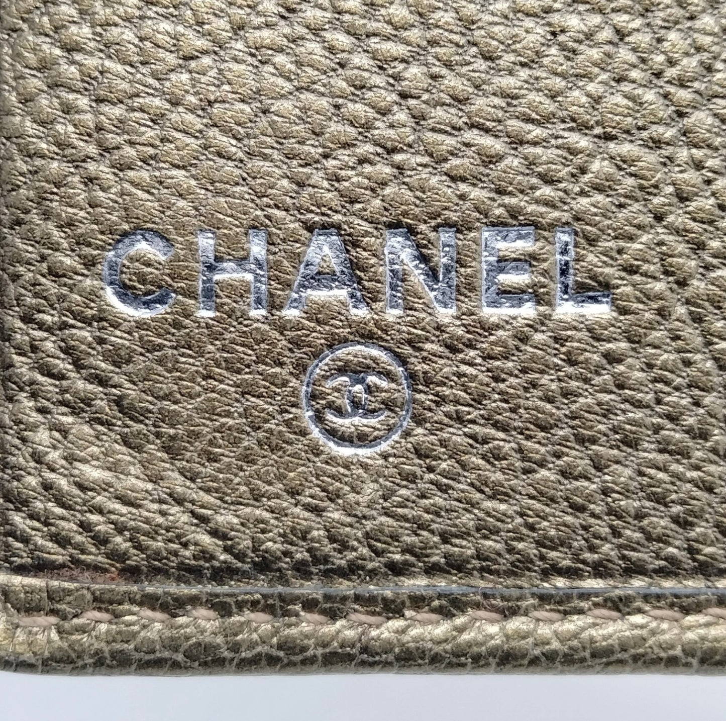 Chanel SLG Gold leather Agenda / Notebook
