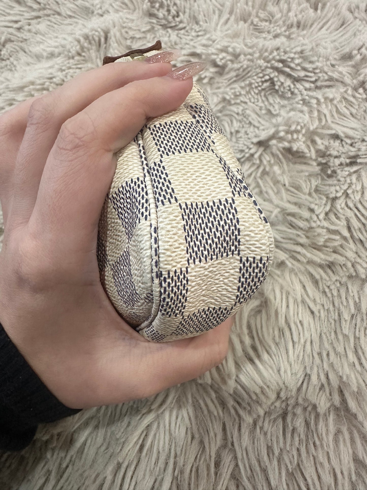 Mini Pochette Accessoires Damier Azur