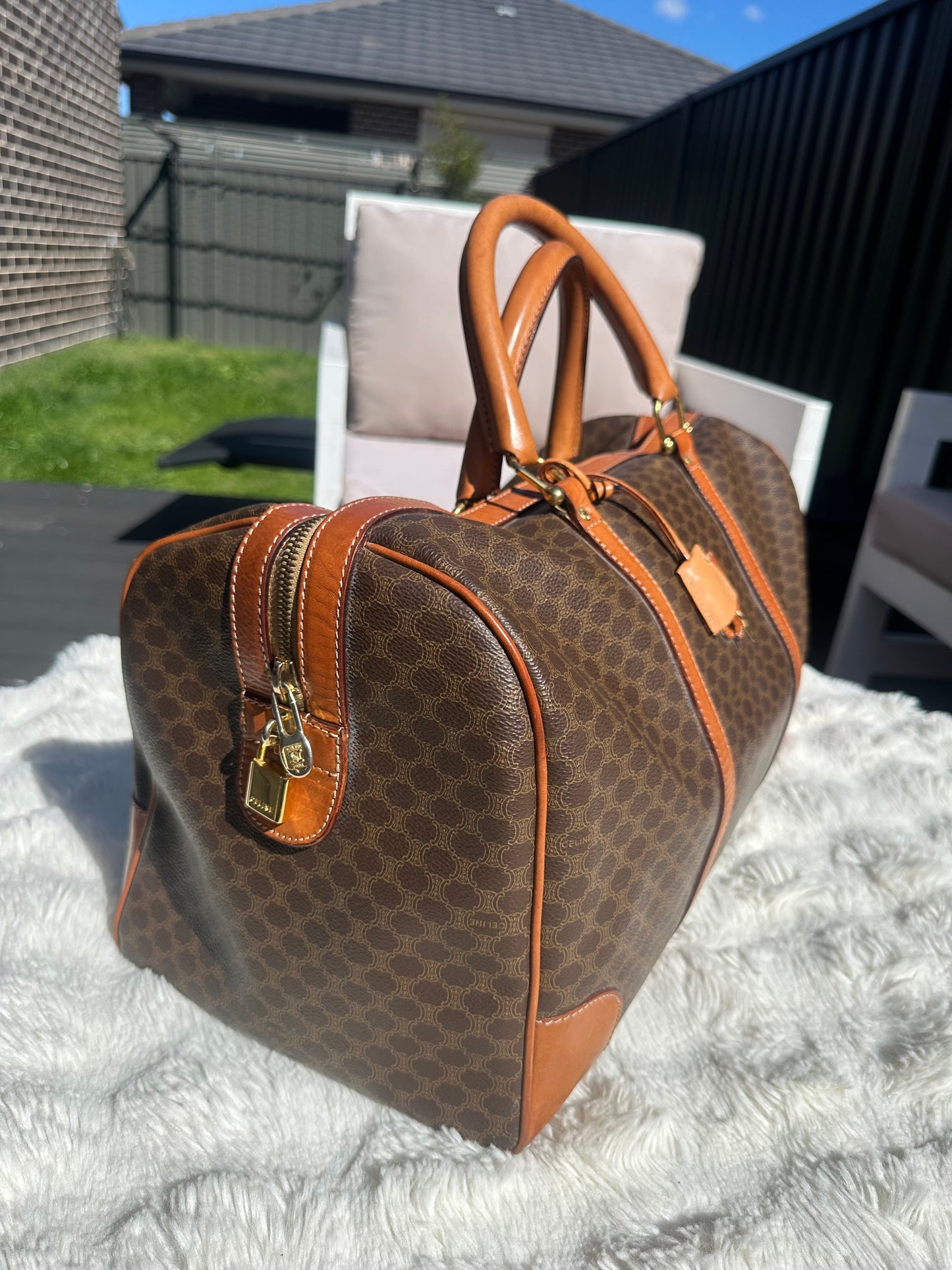 Celine Macadam Vintage weekender bag