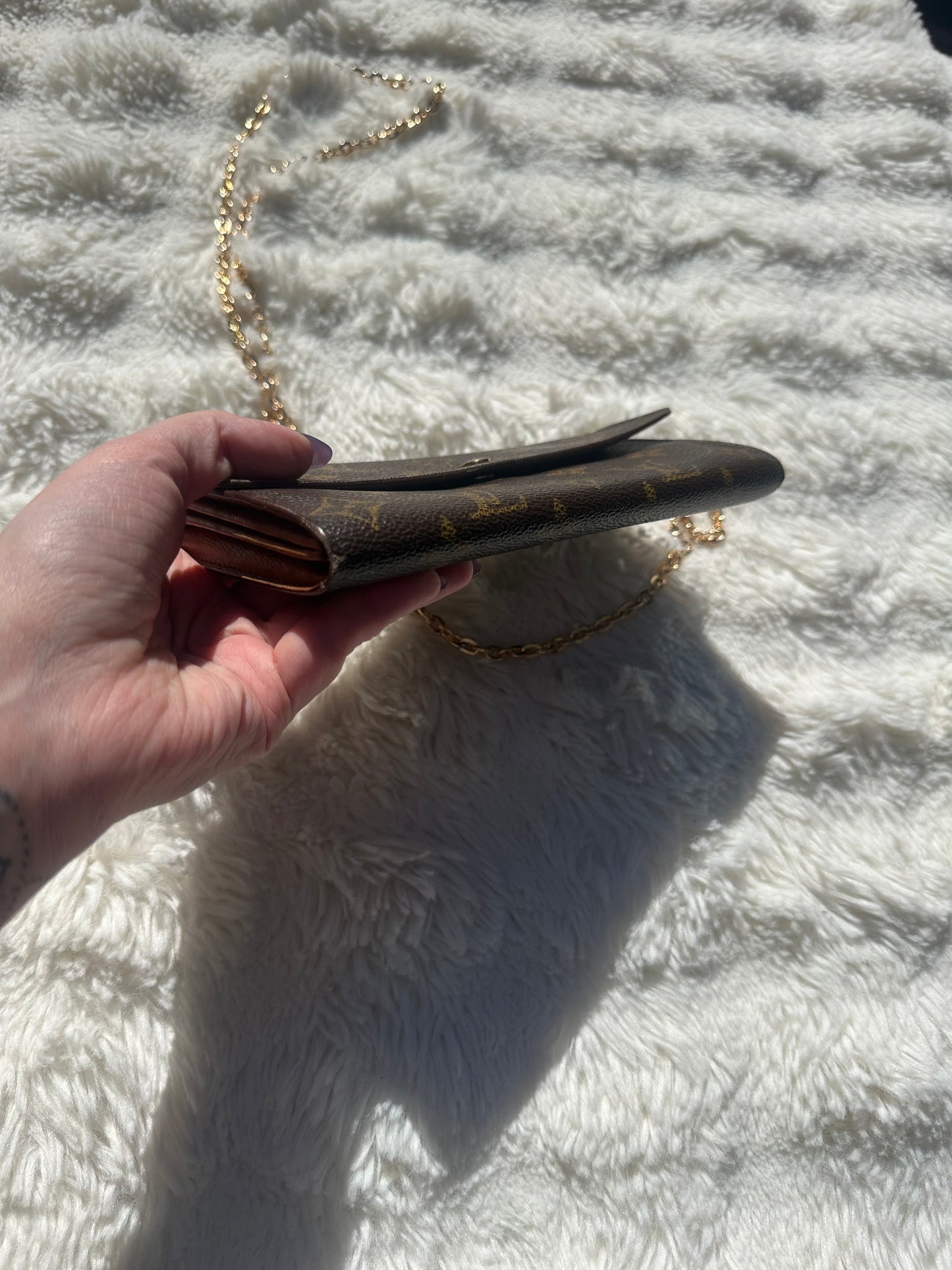 Louis Vuitton wallet on chain pochette bag