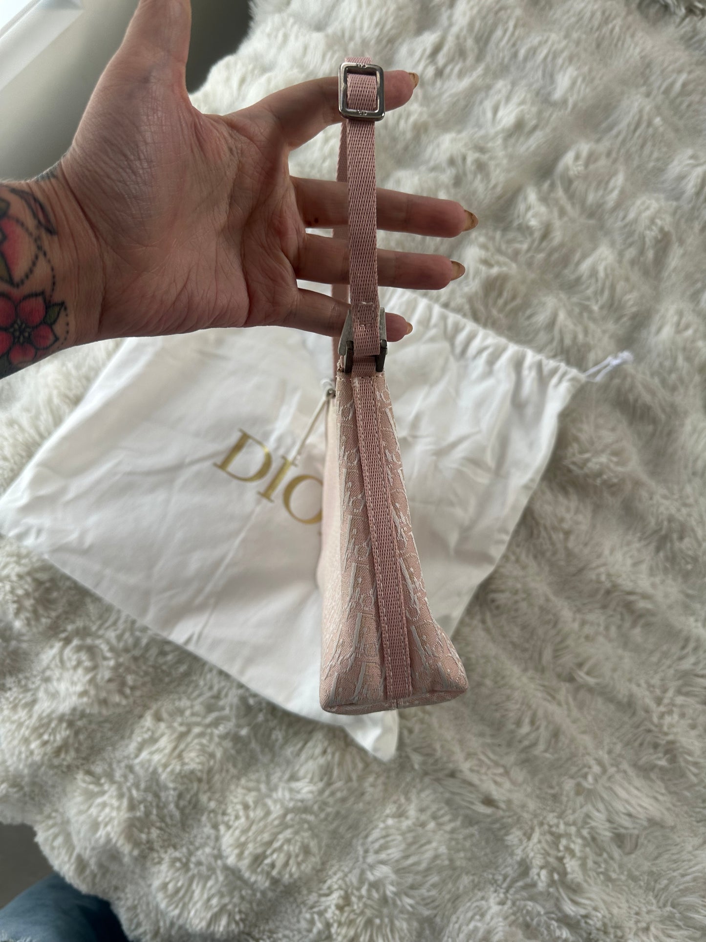 Dior Trotter Baby Pink Canvas bag