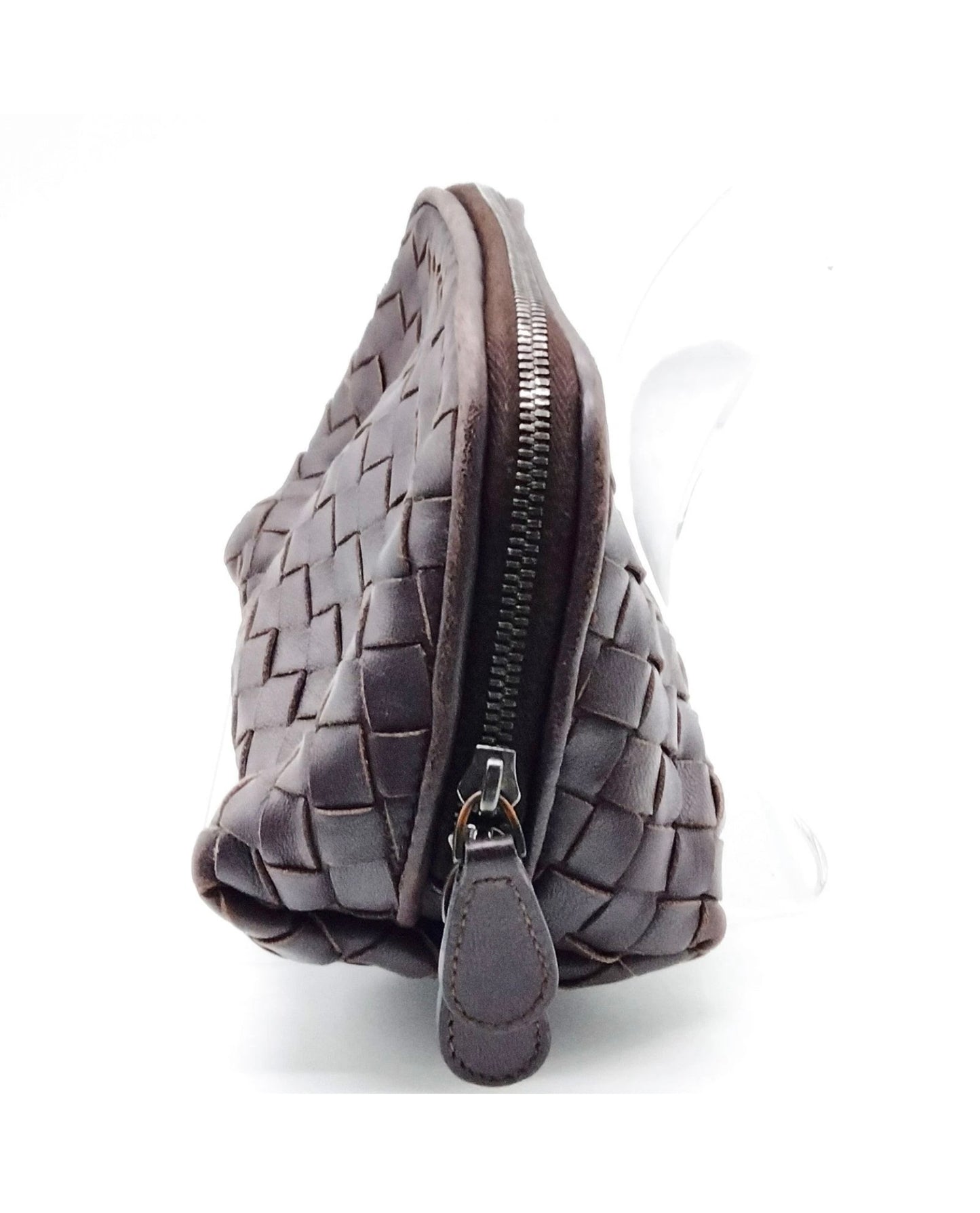 Bottega Veneta clutch / cosmetic pouch bitter chocolate