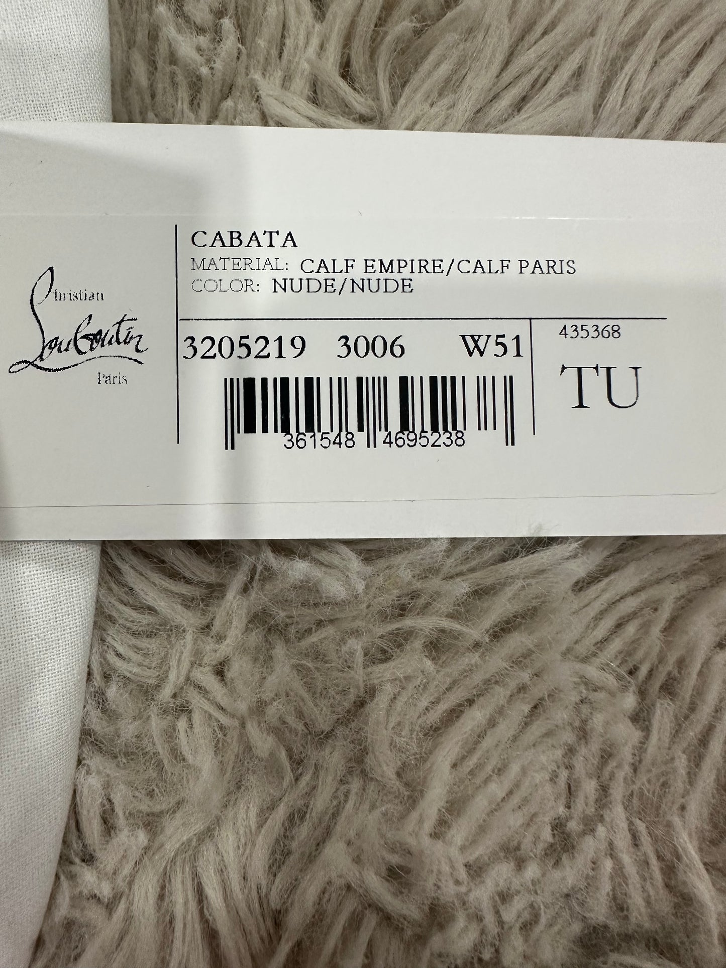 Christian Louboutin - Cabata tote bag in nude grain leather.