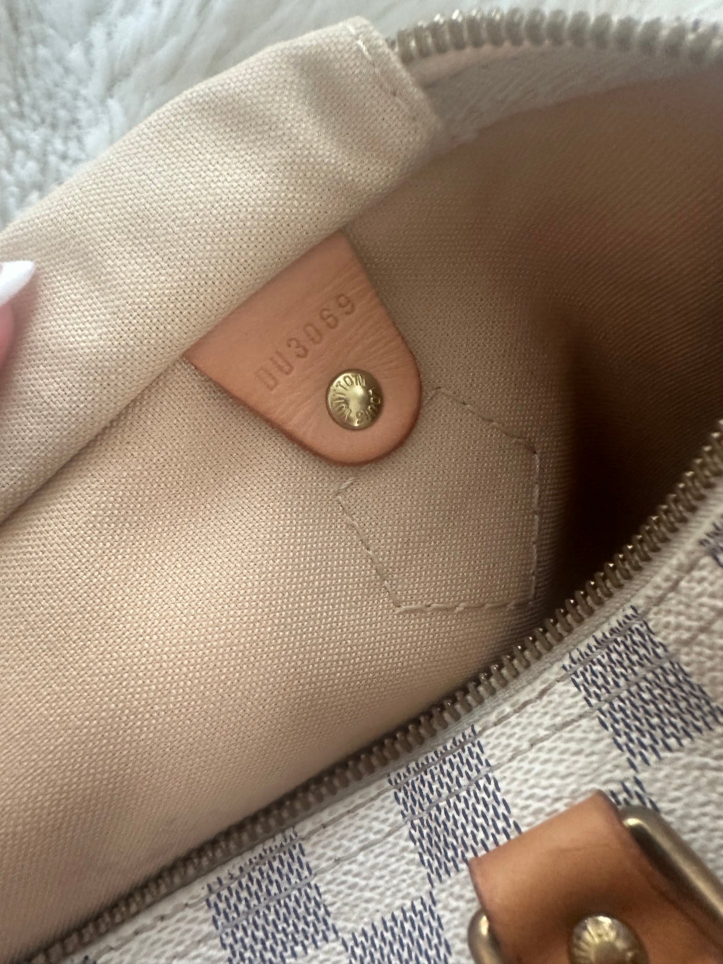 Louis Vuitton Vintage Speedy 30 Damier Azure
