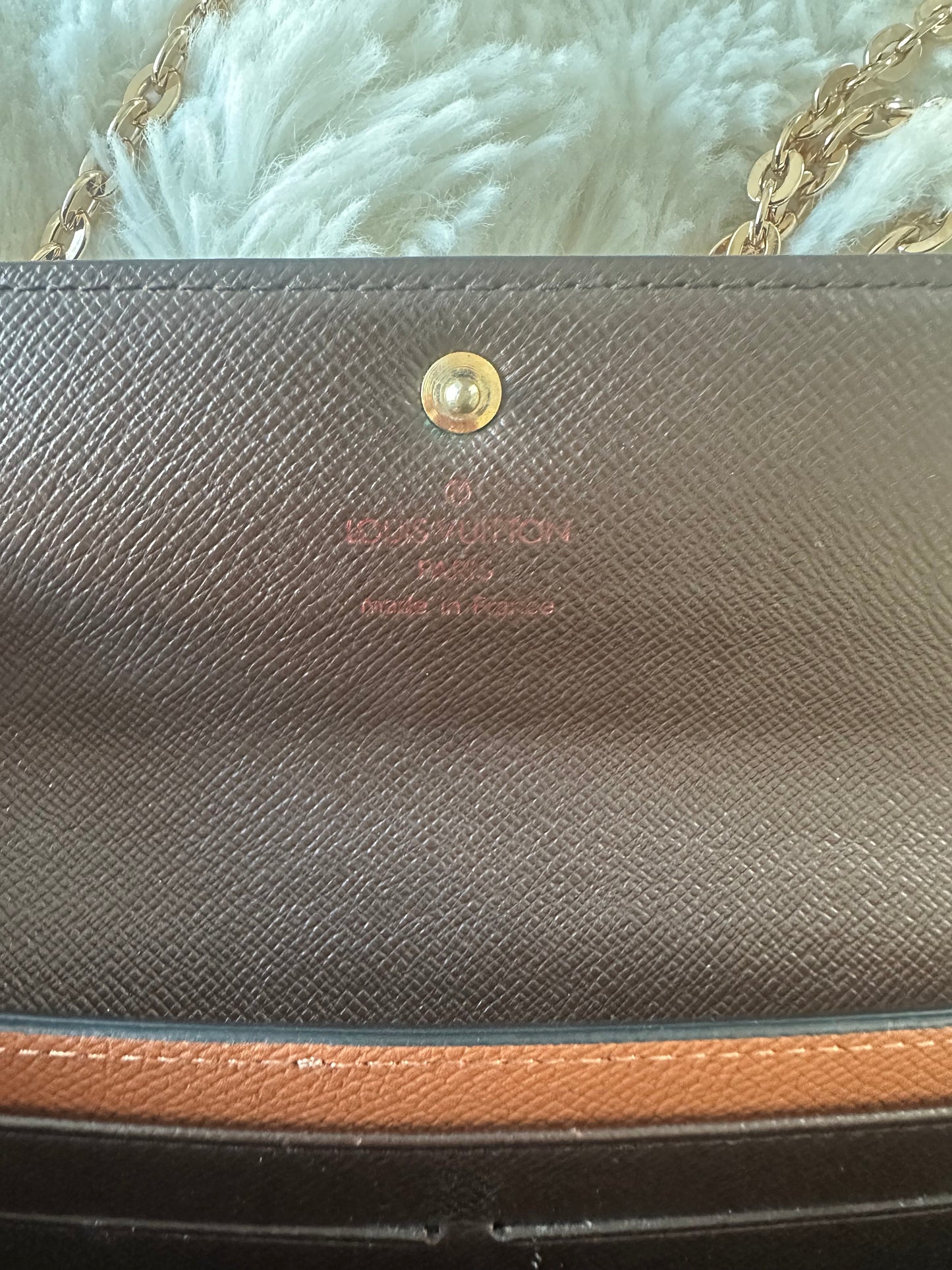 Louis Vuitton - Damier Ebene cross body wallet on chain