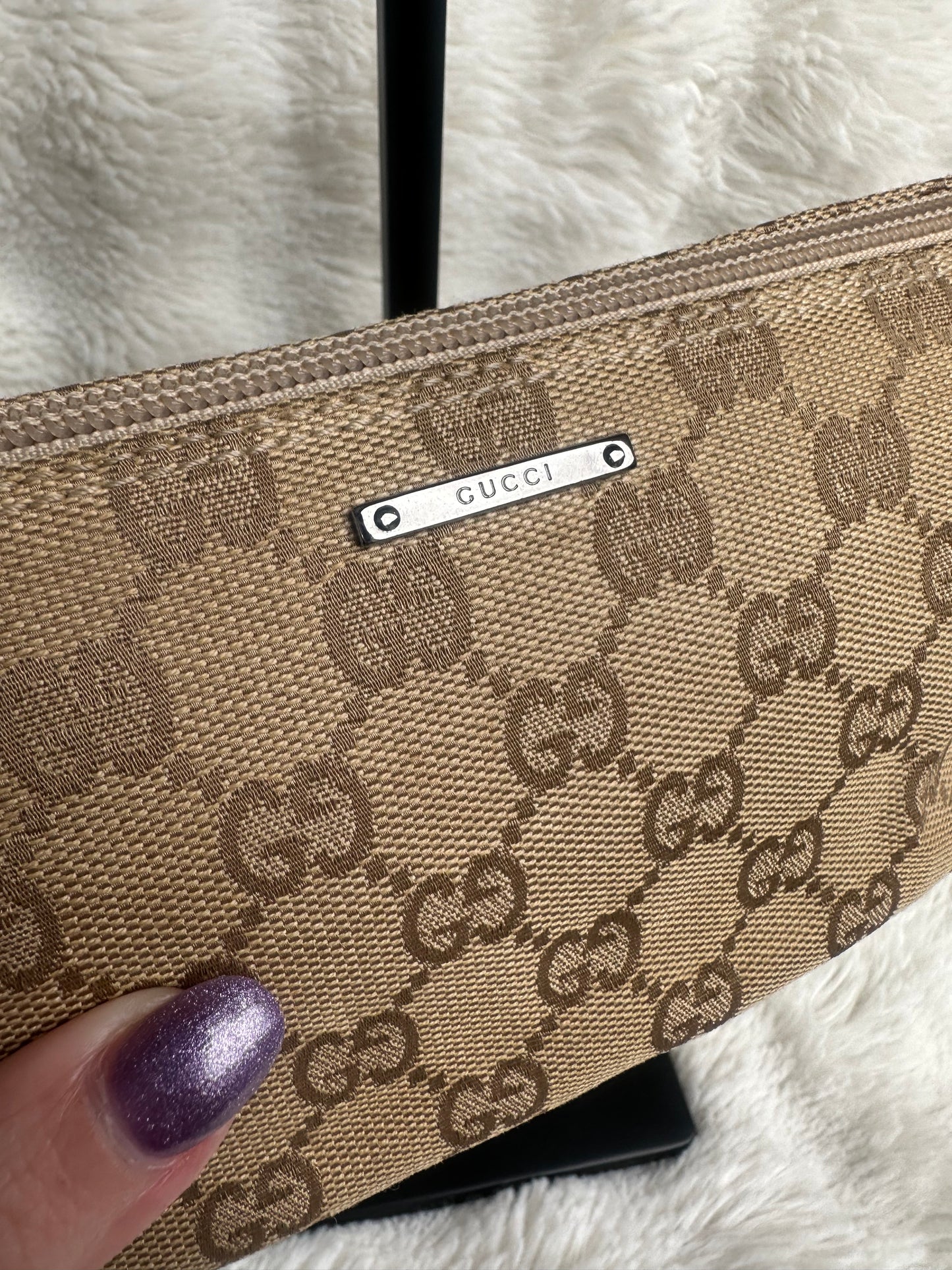 Gold Gucci Boat Pochette