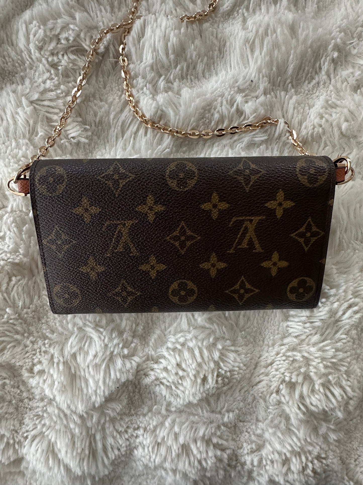Louis Vuitton Monogram wallet on chain crossbody