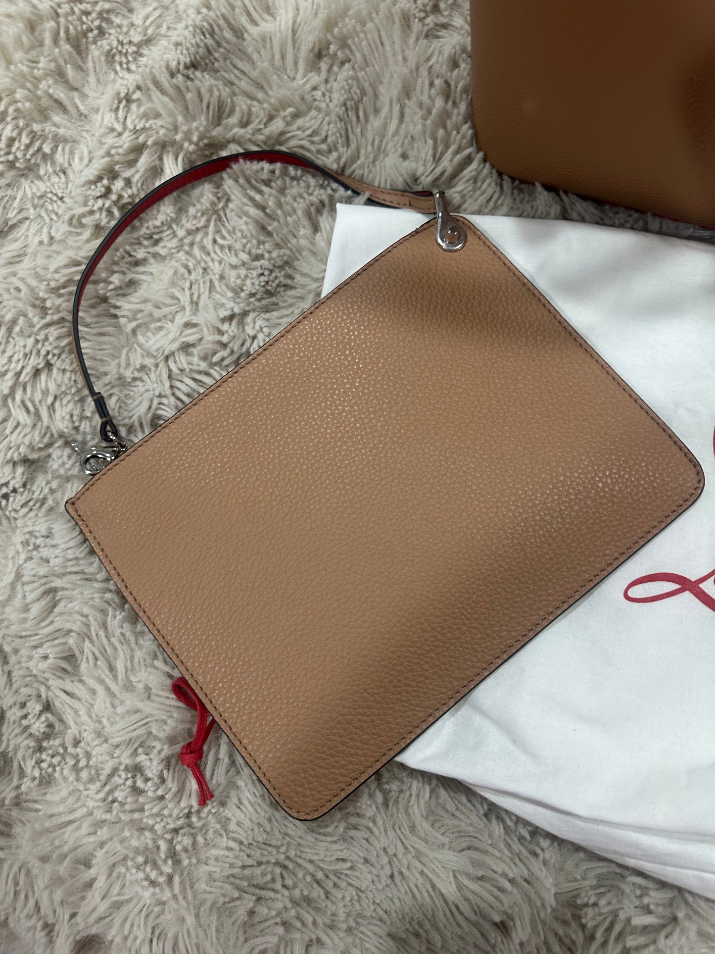 Christian Louboutin - Cabata tote bag in nude grain leather.