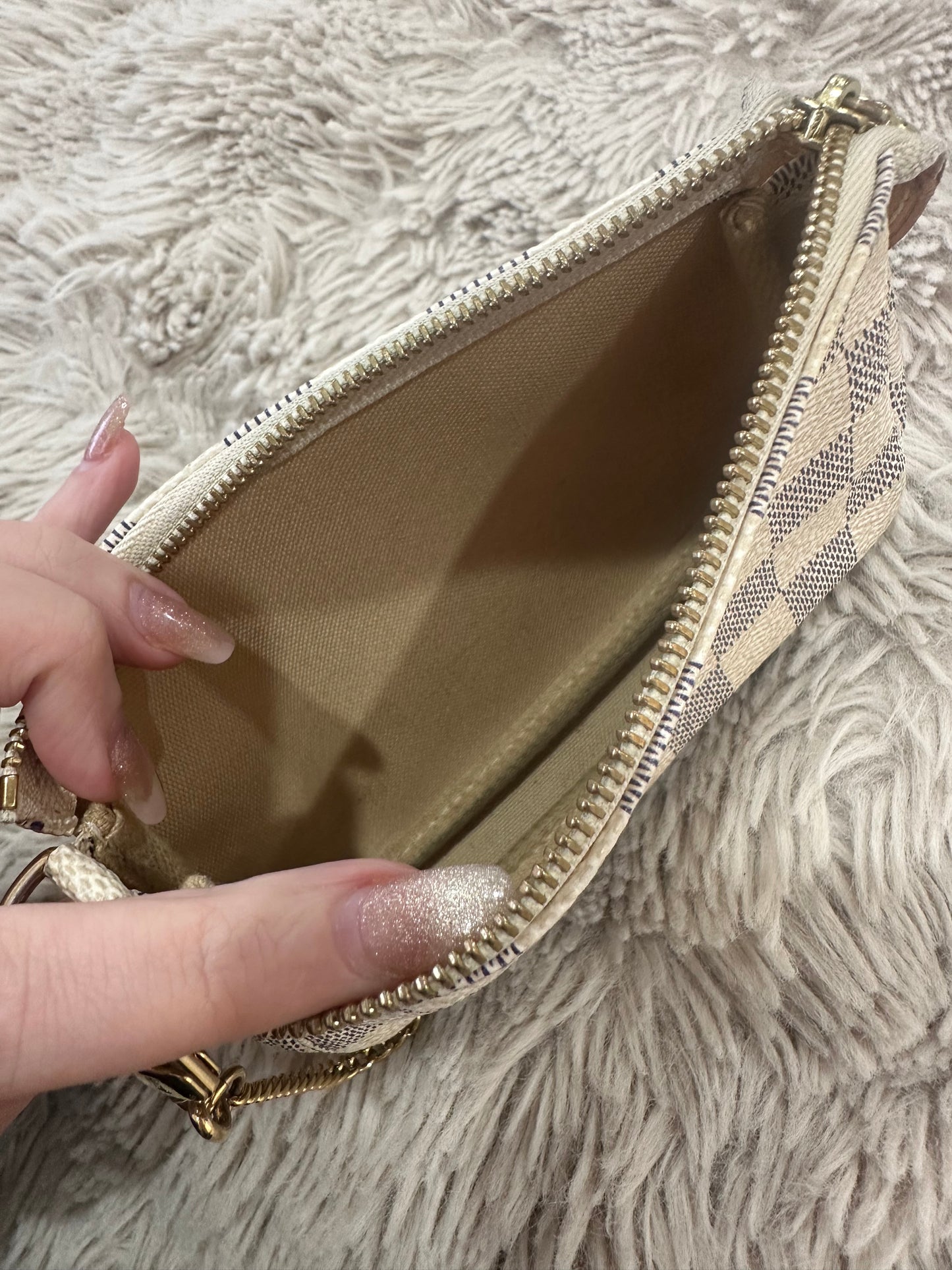 Mini Pochette Accessoires Damier Azur