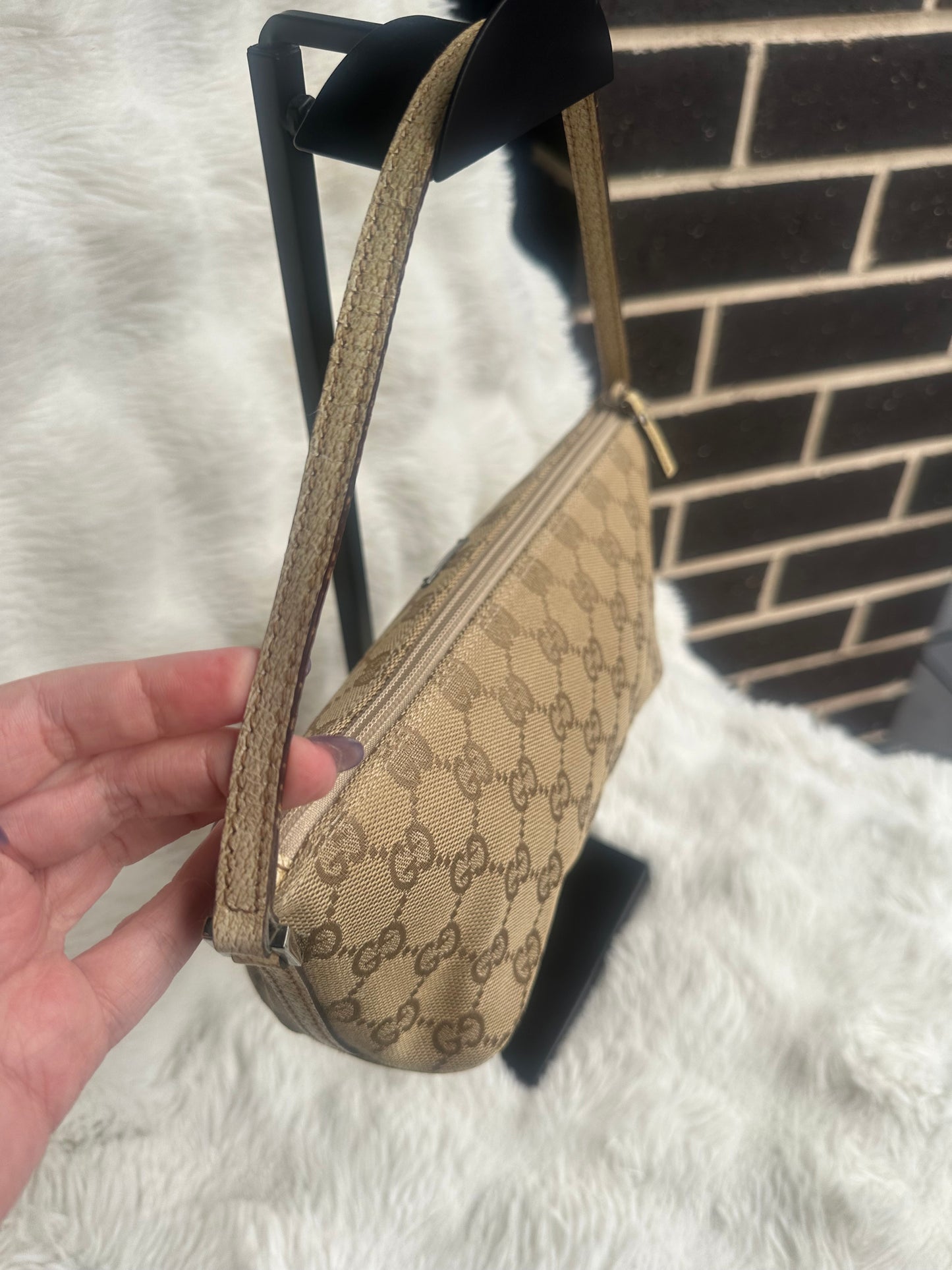 Gold Gucci Boat Pochette