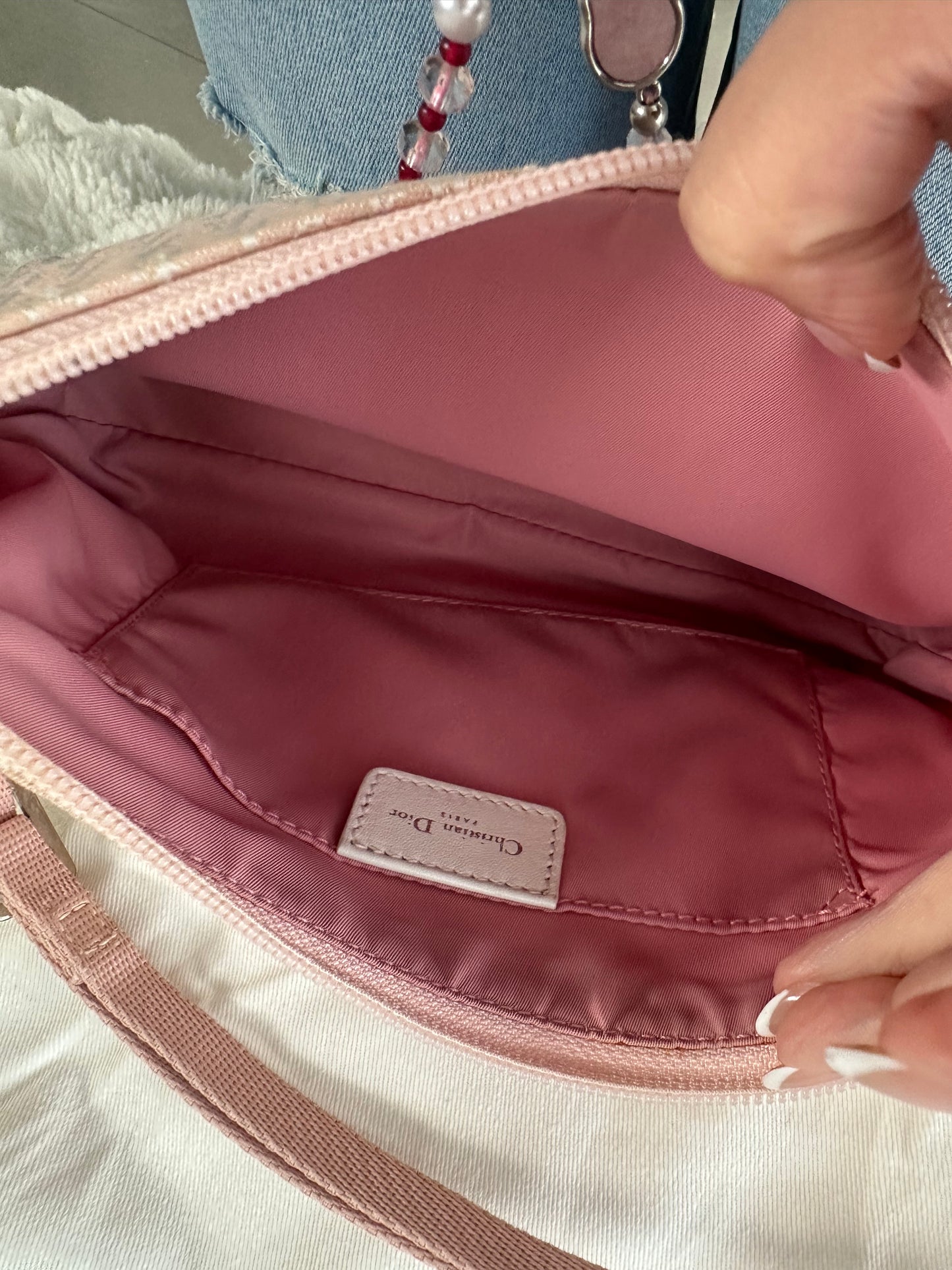 Dior Trotter Baby Pink Canvas bag