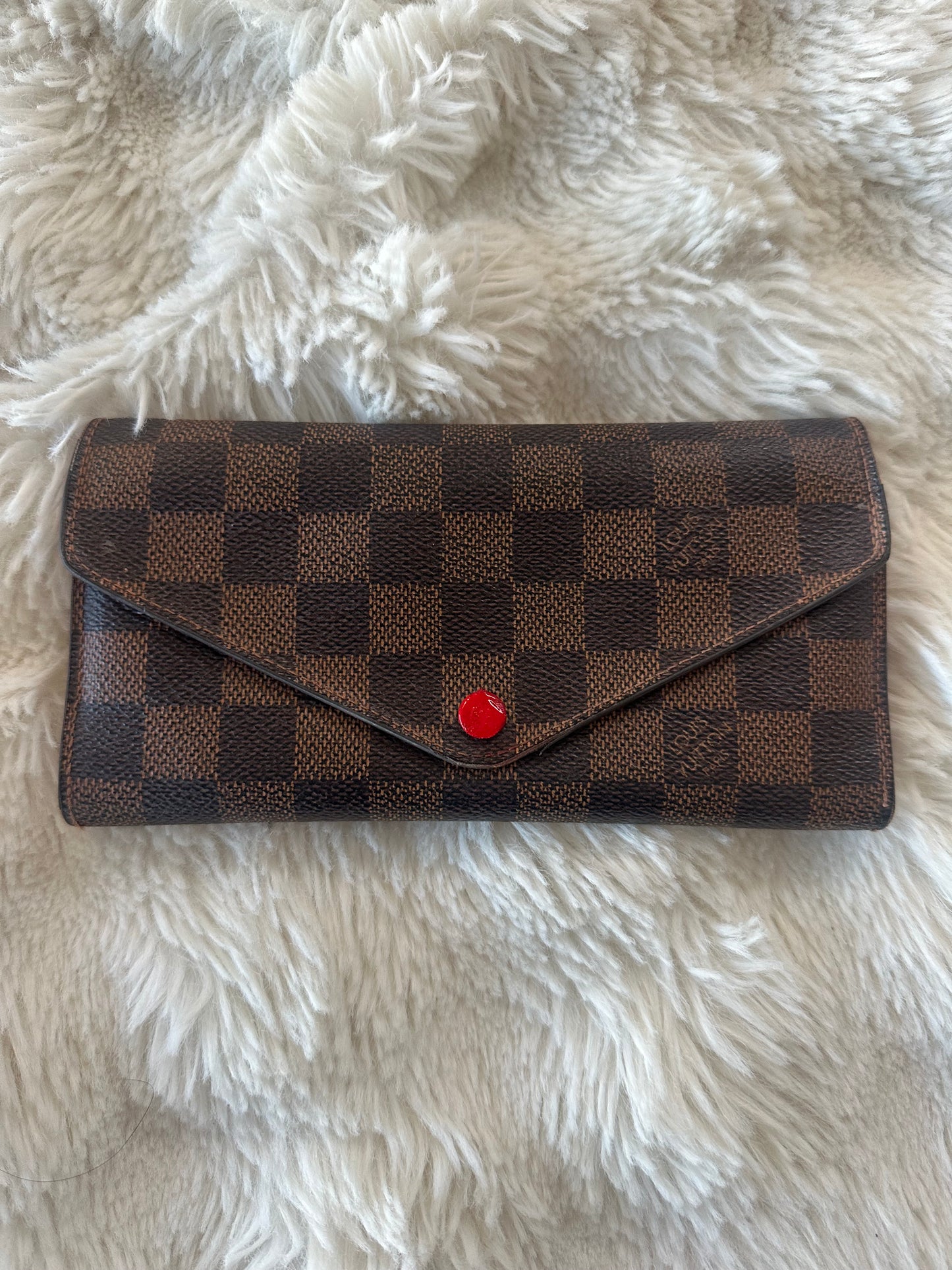 Louis Vuitton Damier Ebene wrap wallet with coin purse
