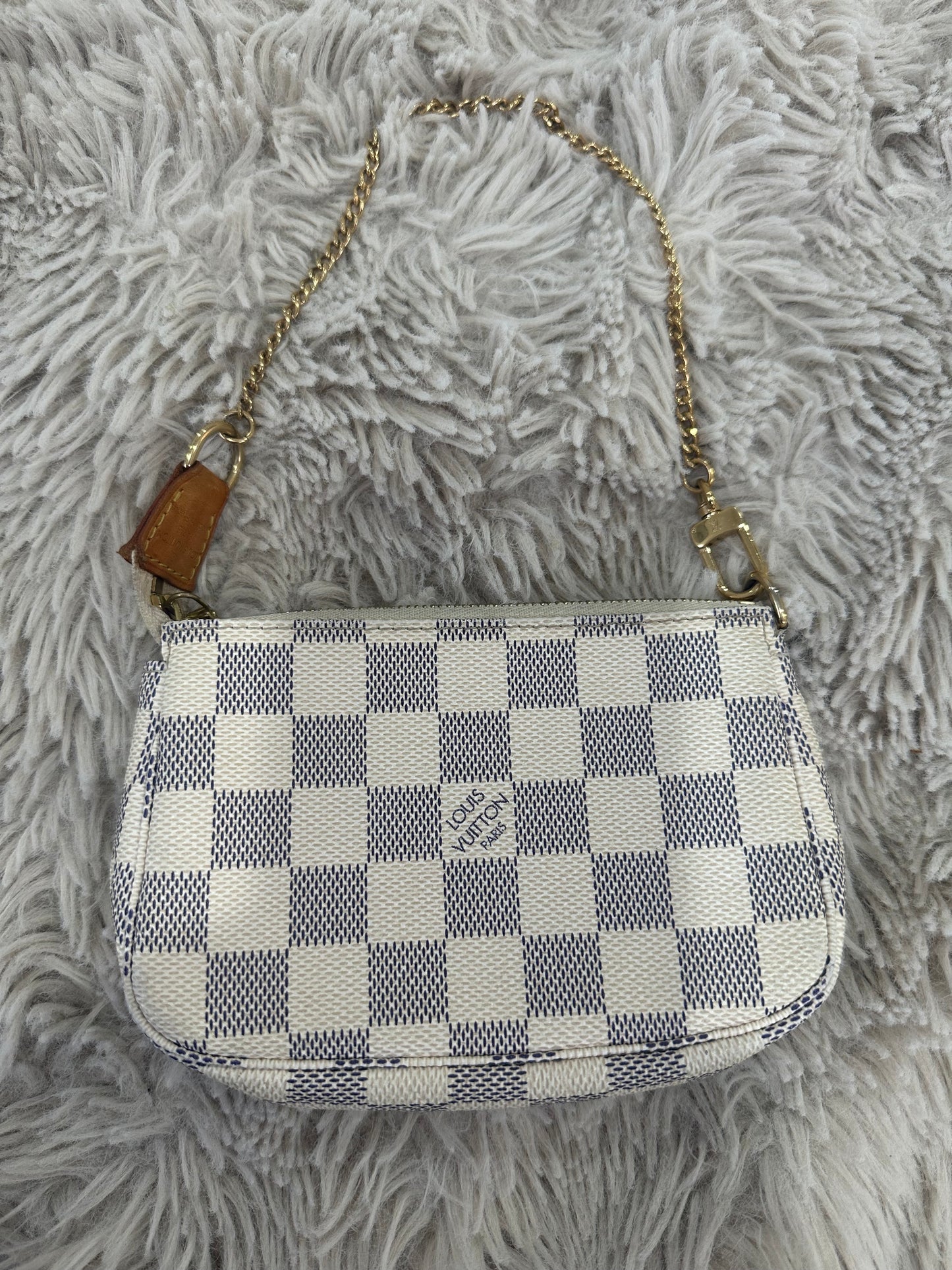 Mini Pochette Accessoires Damier Azur
