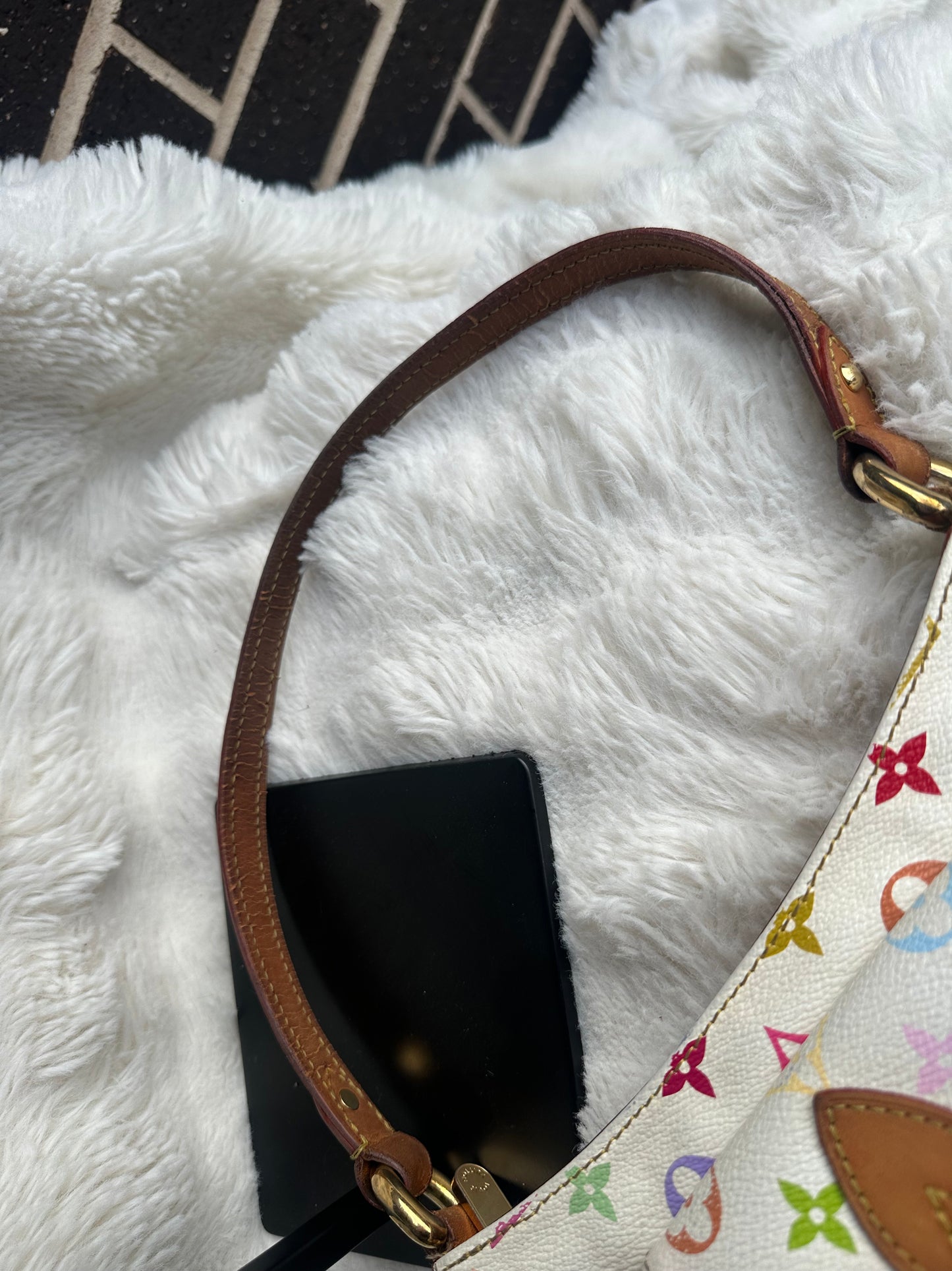 Louis Vuitton Takashi Murakami Eliza monogram multicolour limited edition 00’s shoulder bag