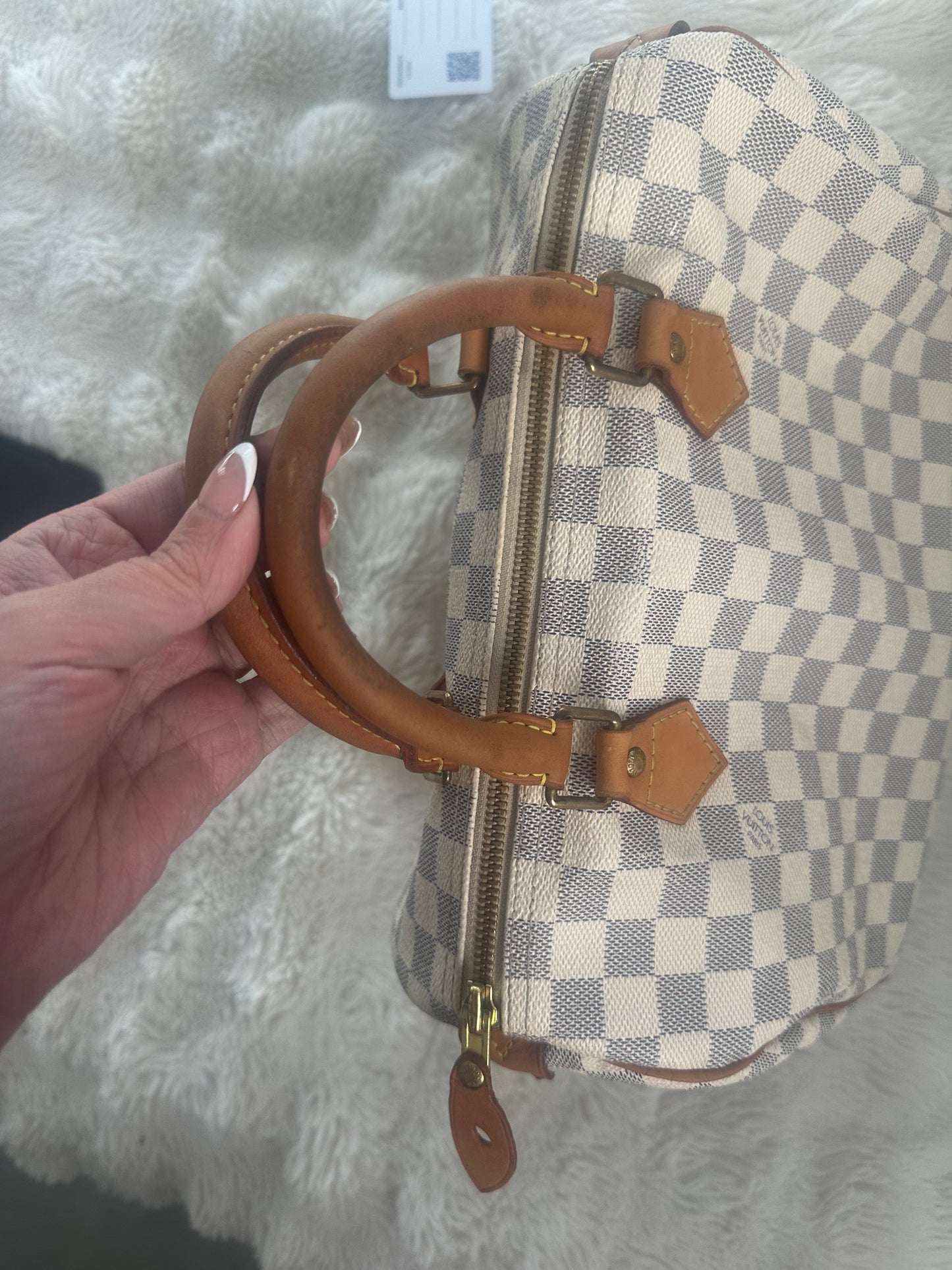 Louis Vuitton Vintage Speedy 30 Damier Azure