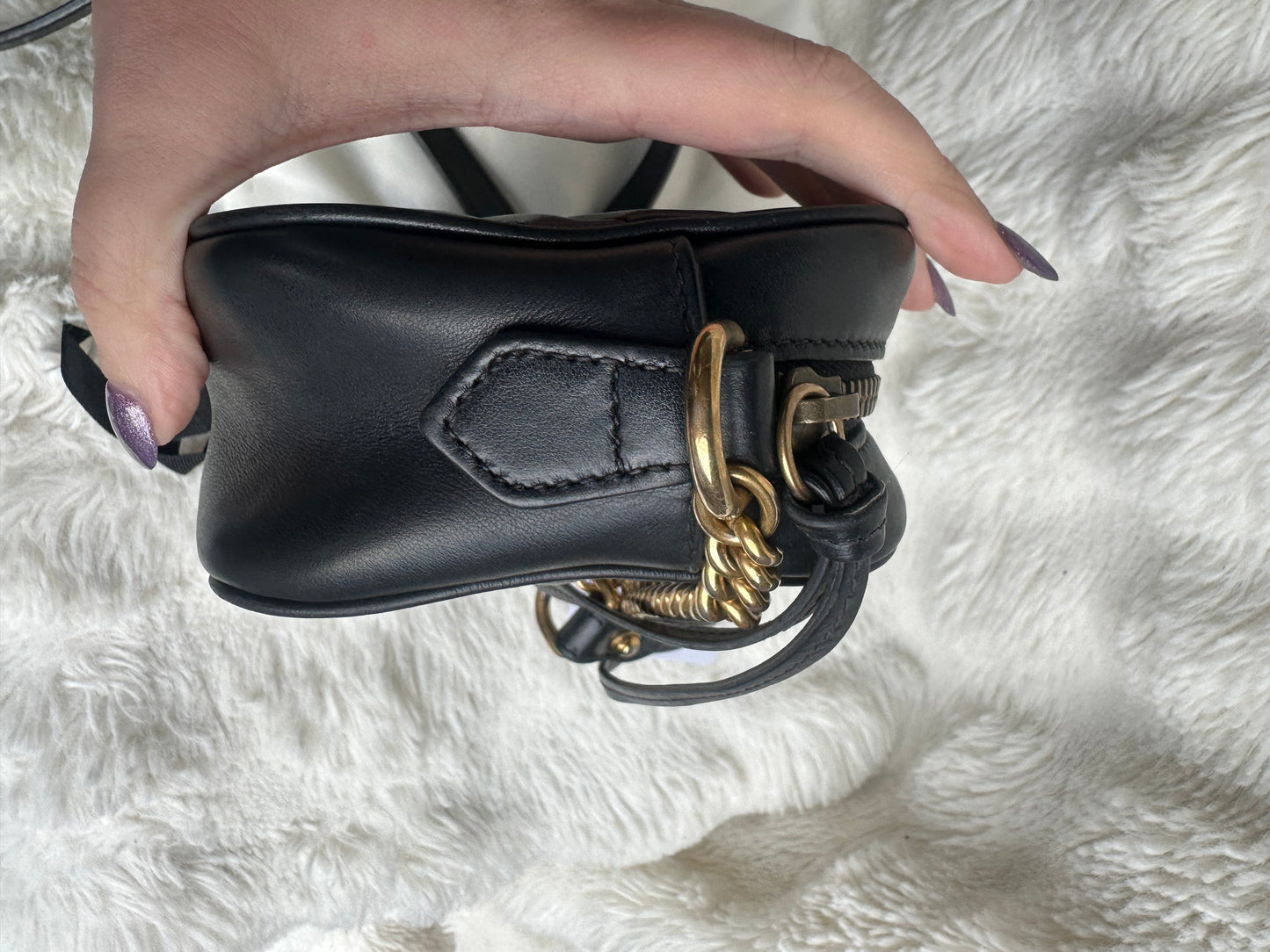 GUCCI GG Marmont Camera Bag Black