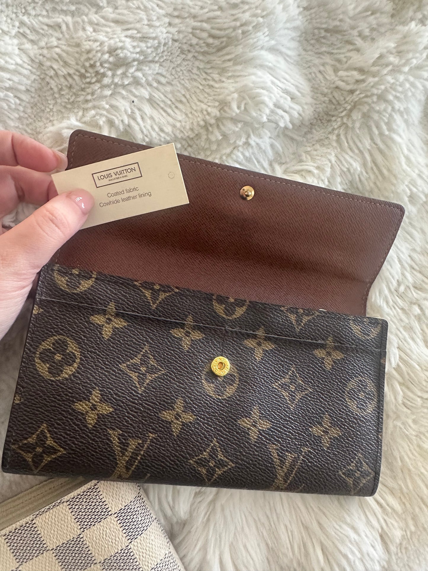 Louis Vuitton wallet on chain shoulder bag