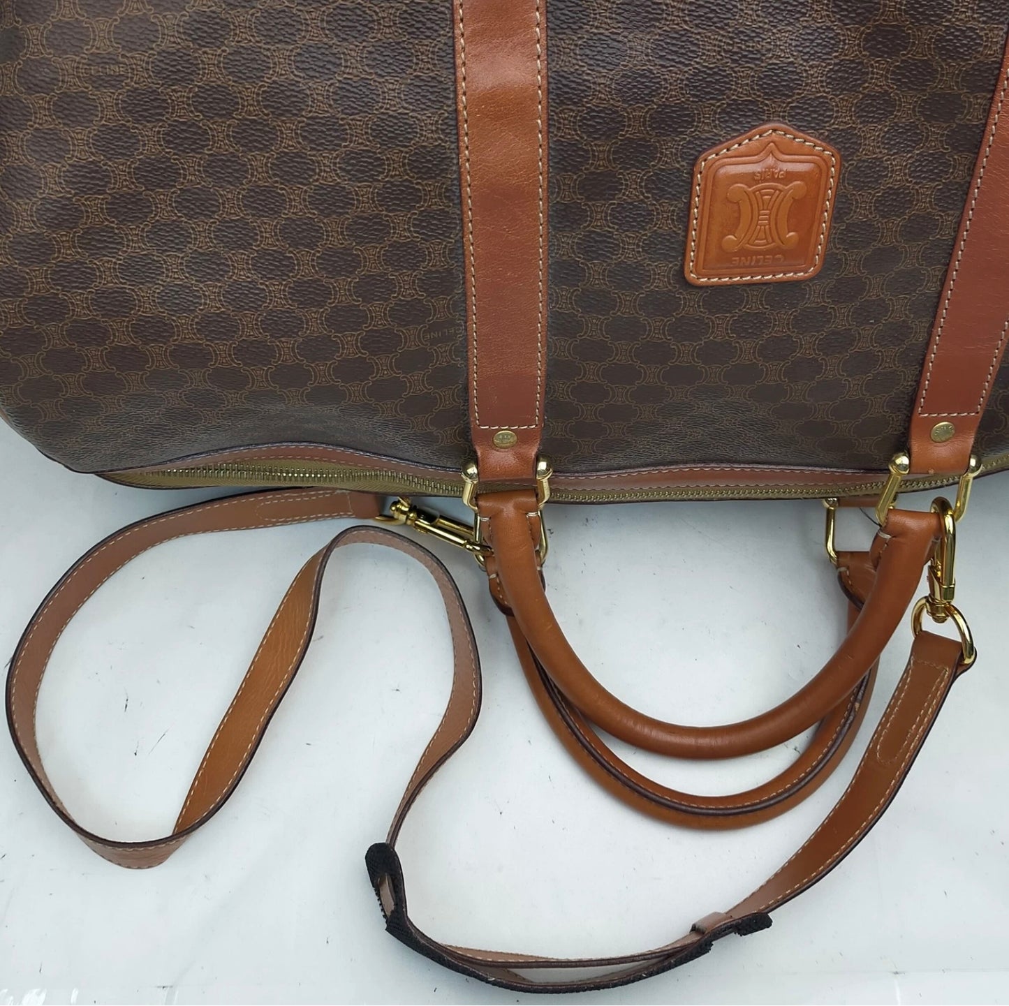 Celine Macadam 50 duffle bag with shoulder strap