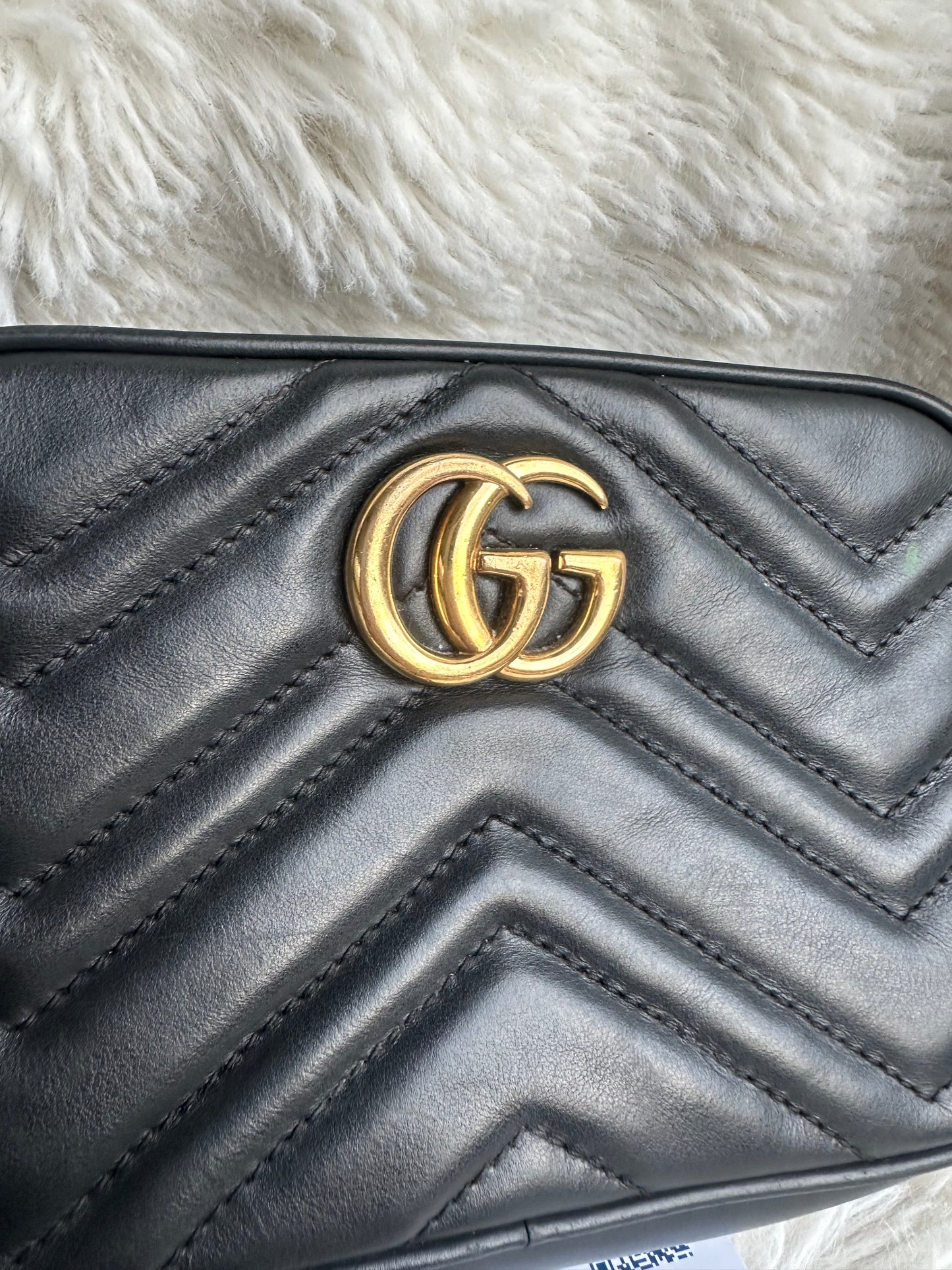 GUCCI GG Marmont Camera Bag Black