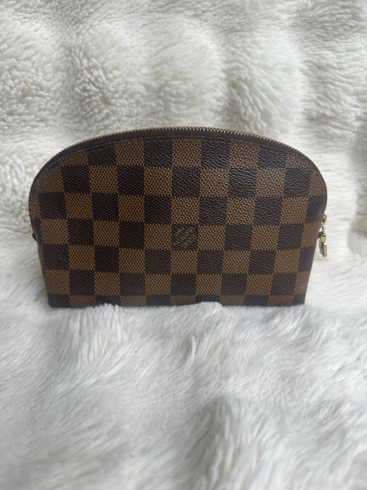 Louis Vuitton monogram PM cosmetic case Damier Ebony
