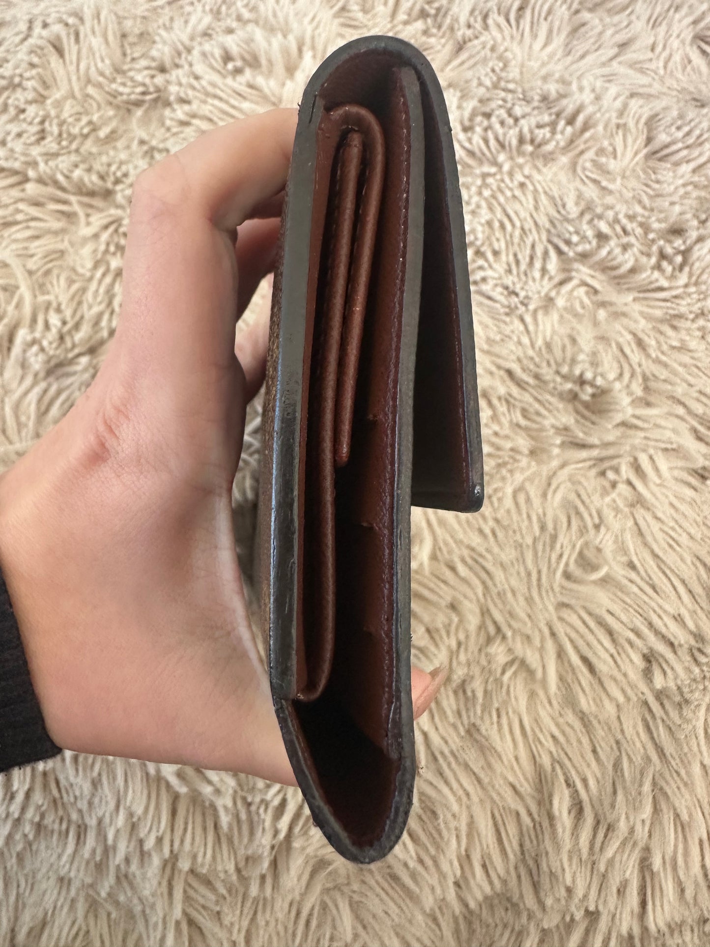 Louis Vuitton Sarah long wallet on chain crossbody