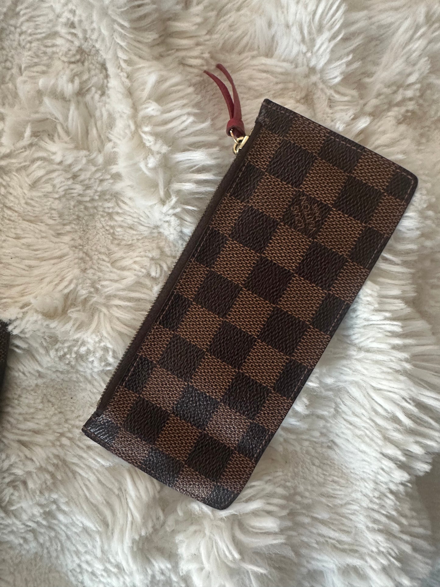 Louis Vuitton Damier Ebene wrap wallet with coin purse