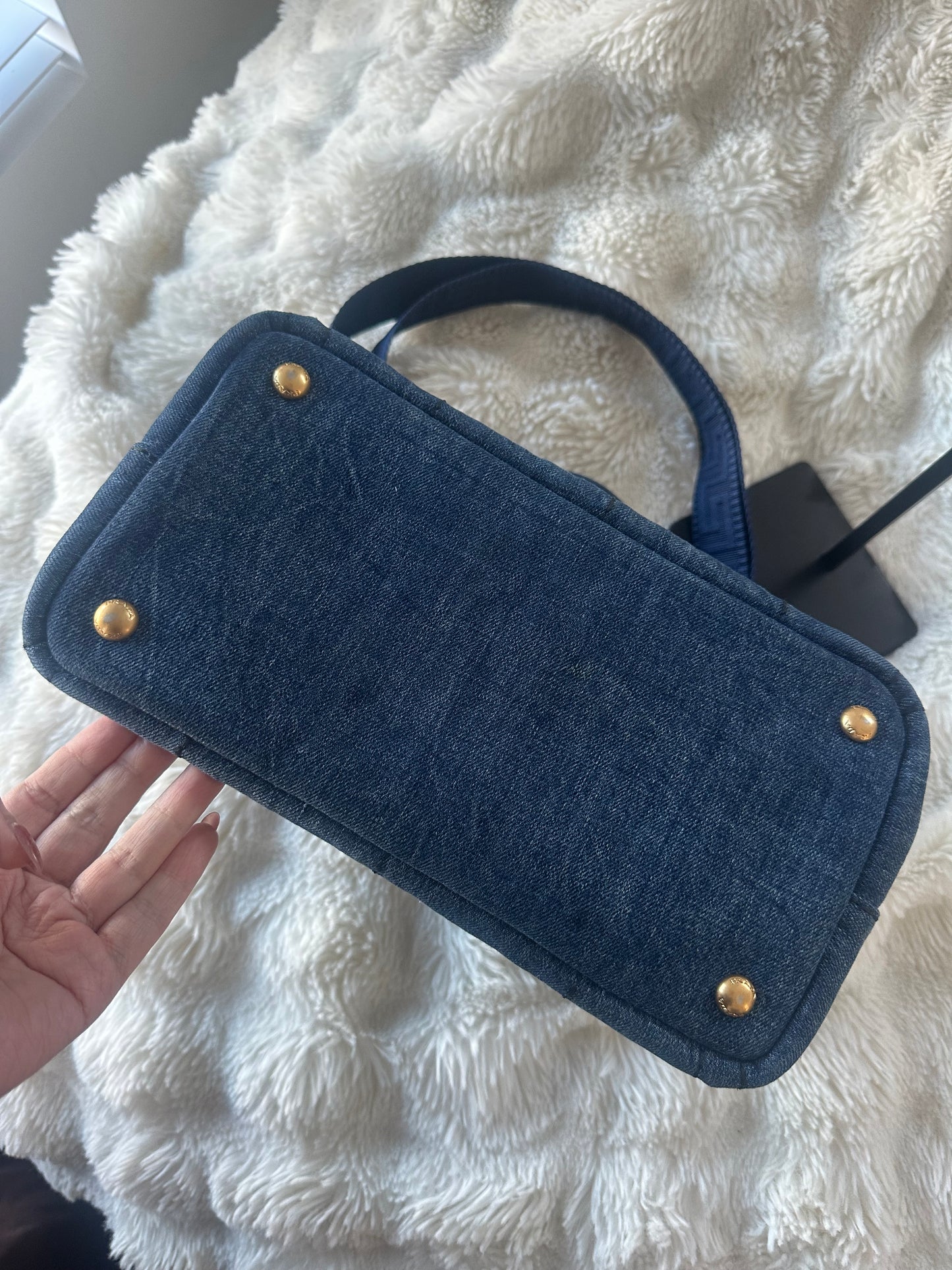 Prada - Denim Canapa 2 Way Tote bag