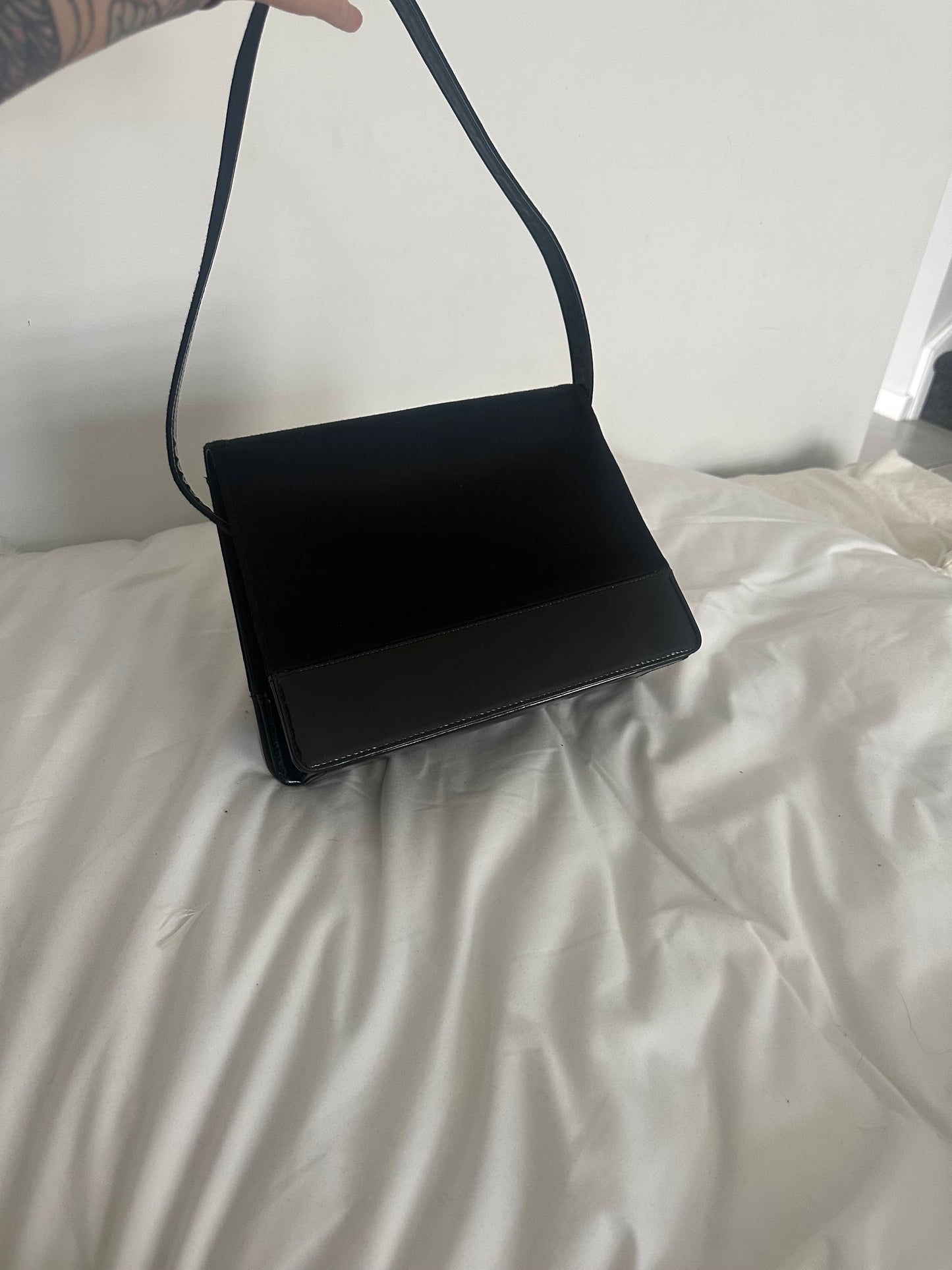 Chanel black patent bag