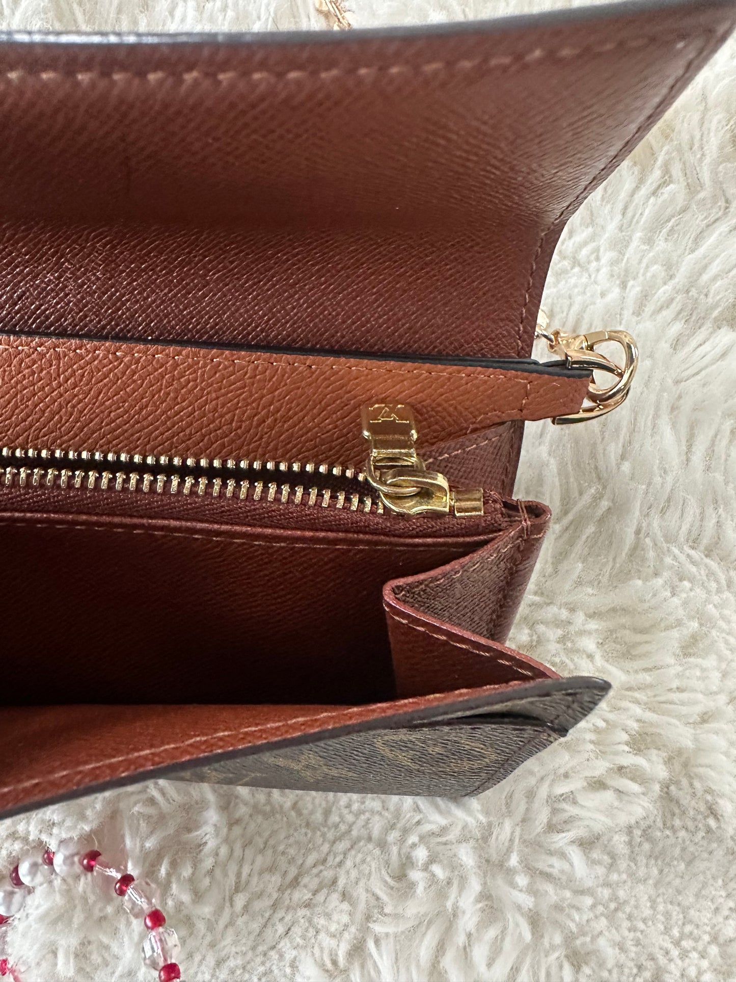 Louis Vuitton Monogram wallet on chain crossbody