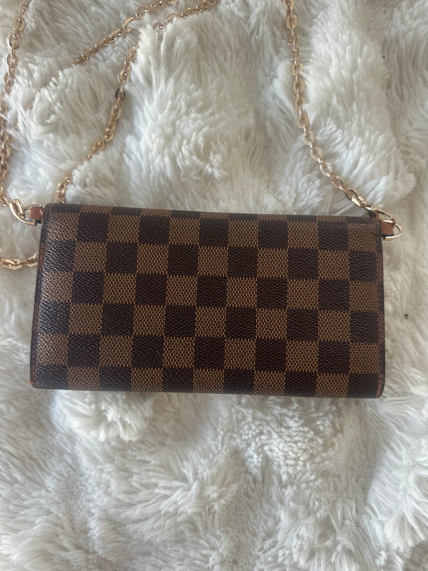 Louis Vuitton - Damier Ebene cross body wallet on chain