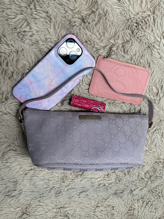 Lavender Gucci Boat Pochette