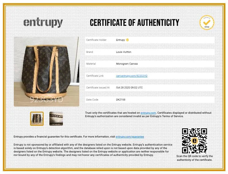 Authentication Certificate